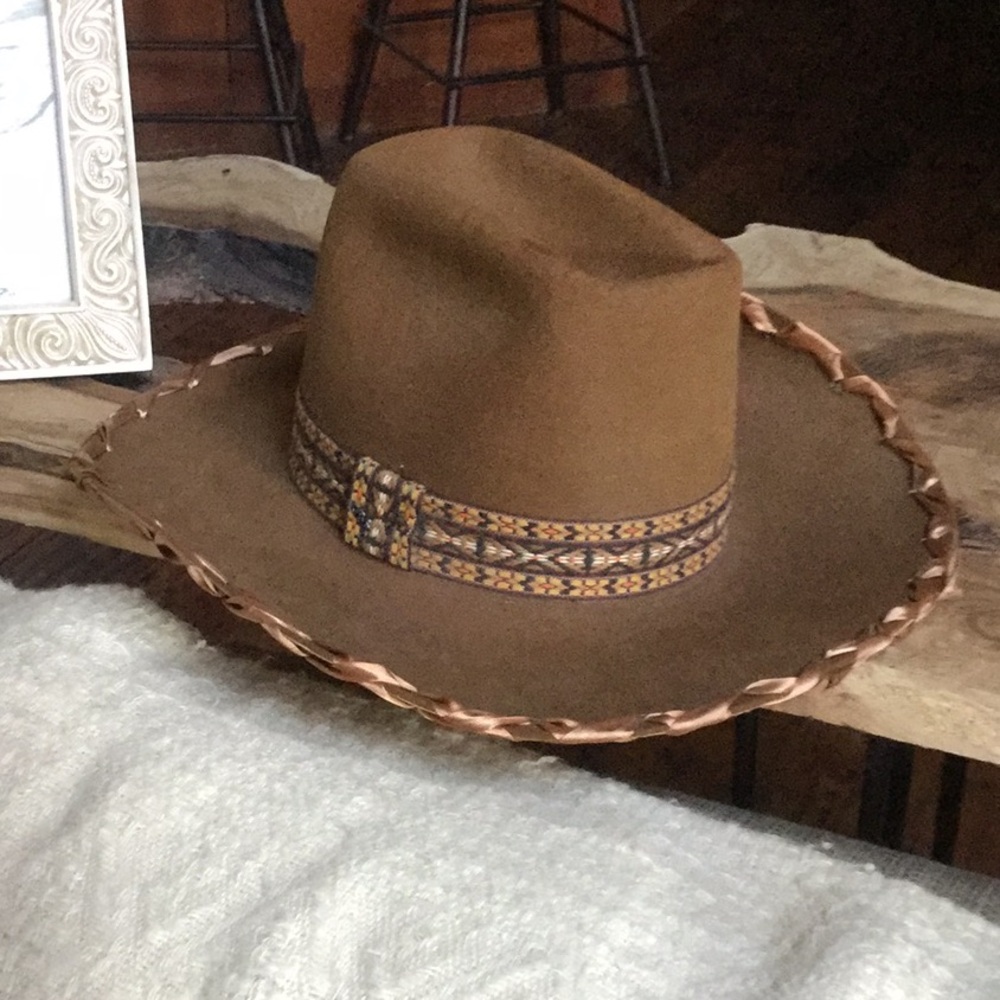 Vintage cowboy cowgirl hat boho Coachella festival farmer’s market repurpose - Picture 4 of 13